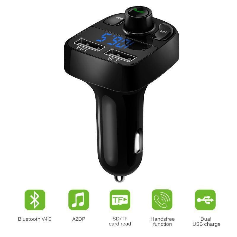 Bluetooth Car Receiver & Transmitter X8 – Multifunctional Wireless Audio Adapter for Cars (Cigarette Lighter Powered)