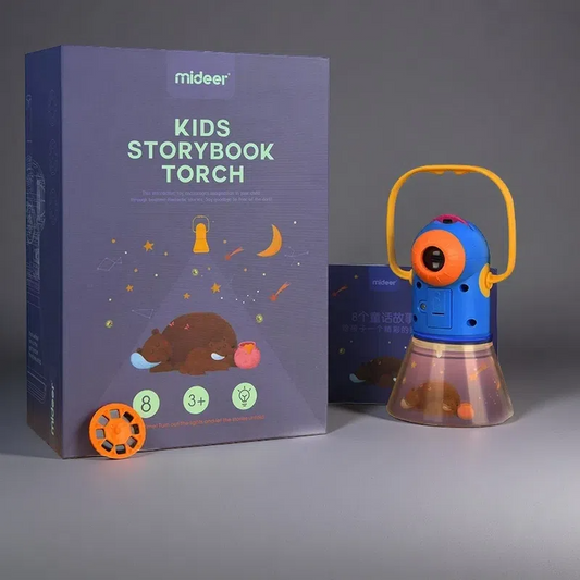 Children’s Night Lamp Projection – Multifunctional Story Projector with Star and Dream Light for Early Education Blue