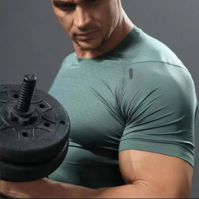 Men’s Stretch Quick-Drying Sports T-shirt – Running & Workout Top