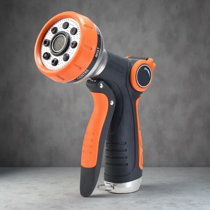 Adjustable Garden Hose Nozzle Sprinkler – 8-Mode Thumb-Control Watering Tool
