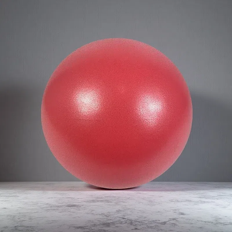 Dance Fitness Massage Yoga Ball – Durable PVC Exercise Ball with Inflator Red