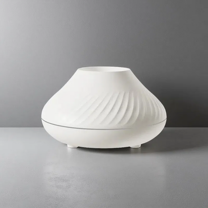 Newest RGB Flame Aroma Diffuser – 130ml 3D Colorful Volcano Humidifier White