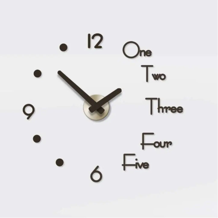 3D Wall Clock – Modern Stereo Digital Clock with Unique Design