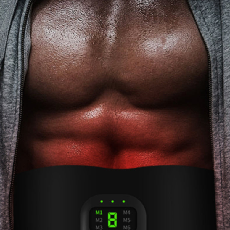 EMS Fitness Belt – Muscle Stimulator with USB Charging & Adjustable Fit