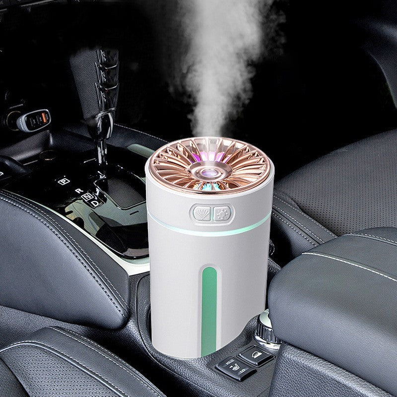 Wireless Air Humidifier with Colorful Lights – USB Rechargeable Cool Mist Diffuser for Car & Home