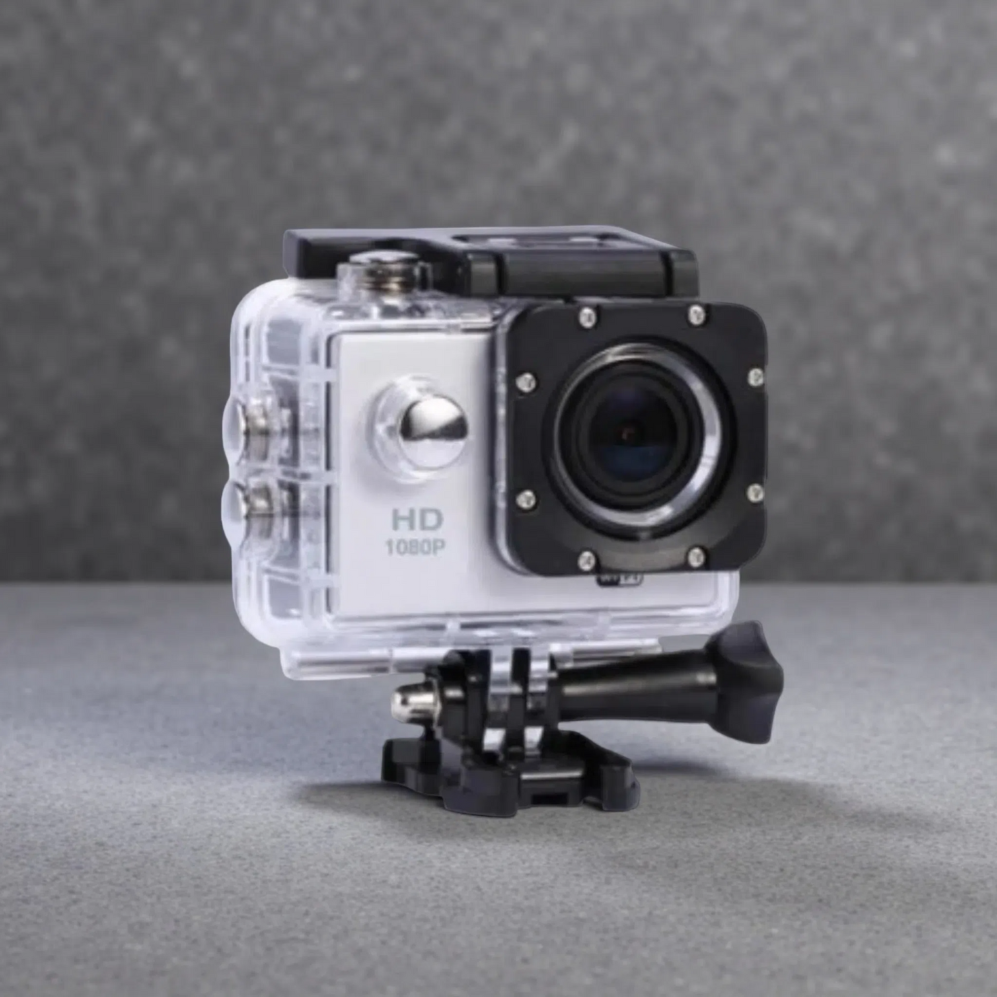 HD 1080P Action Sports Waterproof DV Camera – Compact Outdoor Adventure Cam White