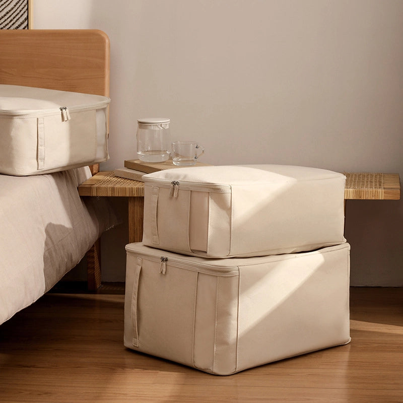 Tianshan Cotton and Linen Visual Window Clothes Quilt Organizer Bag – Cube Storage Box