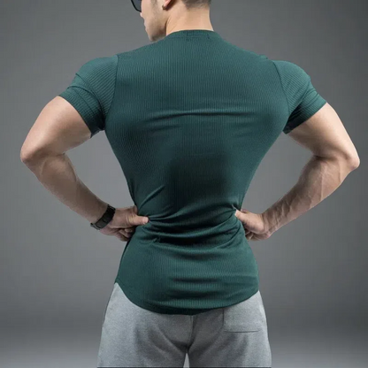 Men’s Trendy Quick-Drying Stretch T-shirt – Bottoming Shirt for Running & Fitness
