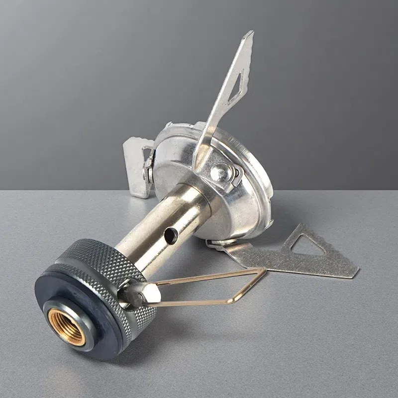 Mini Integrated Gas Camping Stove – Compact One-Piece Outdoor Cooking Burner for Easy Portability