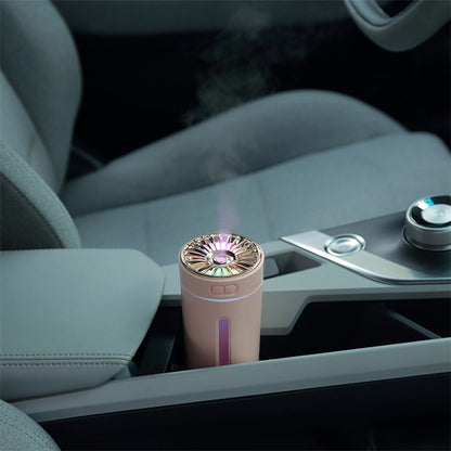 Wireless Air Humidifier with Colorful Lights – USB Rechargeable Cool Mist Diffuser for Car & Home