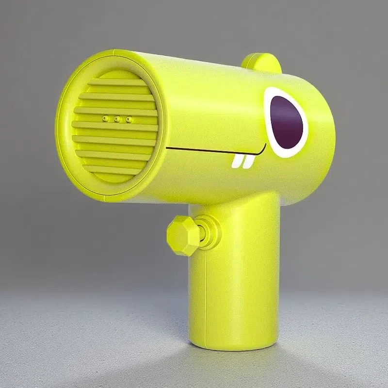 Children's Hand-held Press Water Gun – Cartoon Water Toy for Outdoor Fun Green