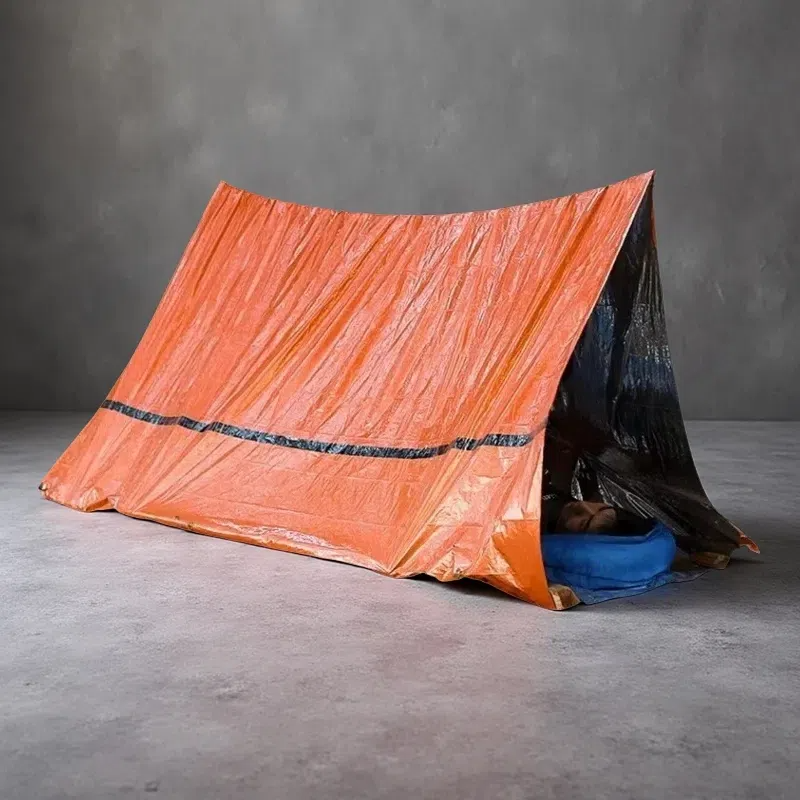 Portable Outdoor Disaster Relief Tent & Emergency Sleeping Bag Set – Lightweight 4-Season Shelter with Survival Accessories