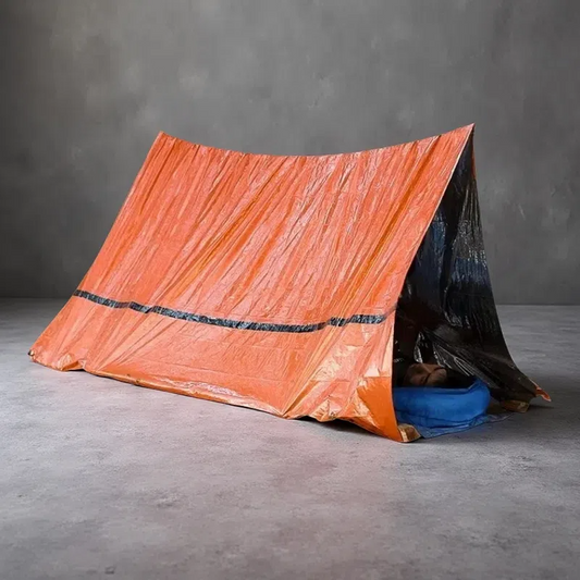 Portable Outdoor Disaster Relief Tent & Emergency Sleeping Bag Set – Lightweight 4-Season Shelter with Survival Accessories