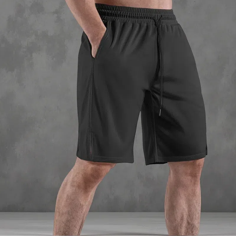 Breathable Quick-Dry Casual Sports Mesh Fabric Shorts – Lightweight Loose Fit with Micro Elasticity