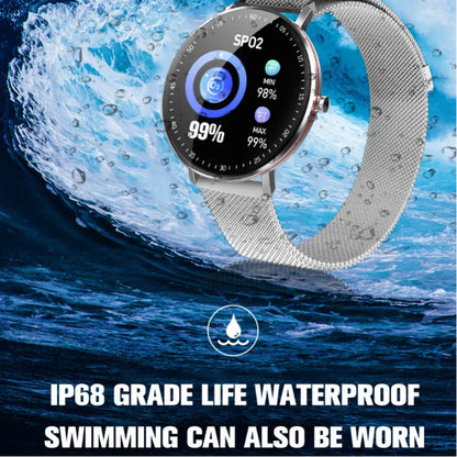 Full Touch Smart Bracelet – Fitness & Health Tracker with Stainless Steel Strap