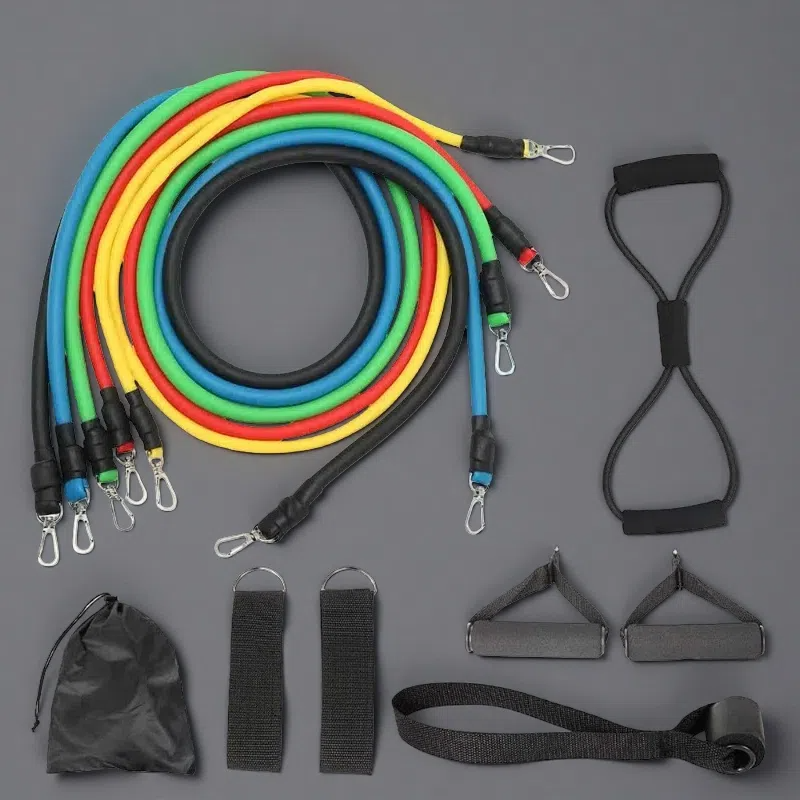 Rally Rope Set – 11 Piece Latex Resistance Bands for Fitness and Training