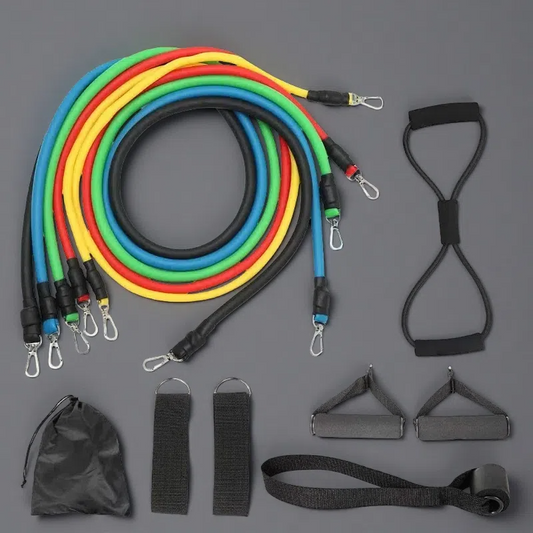 Rally Rope Set – 11 Piece Latex Resistance Bands for Fitness and Training