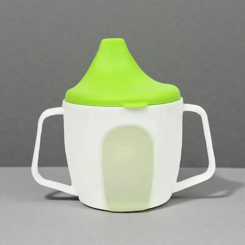 No-Spill Baby Learning Cup – Mini Drop-Resistant Tapered Cup for Toddlers Green