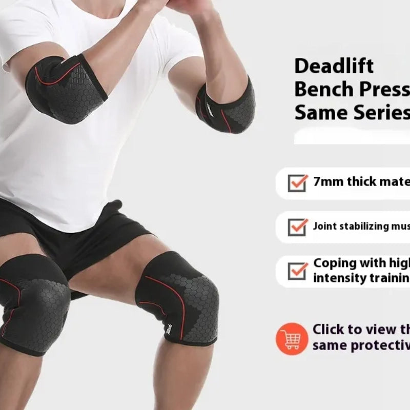 7mm Thick Neoprene Elbow Pad – Compression Arm Protector for Sports & Impact Support