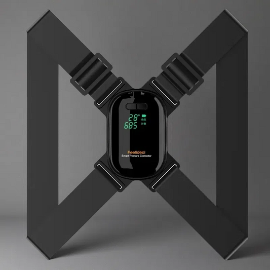 Smart Adjustable Posture Corrector – Vibration Reminder Back Brace for Adults & Kids Black