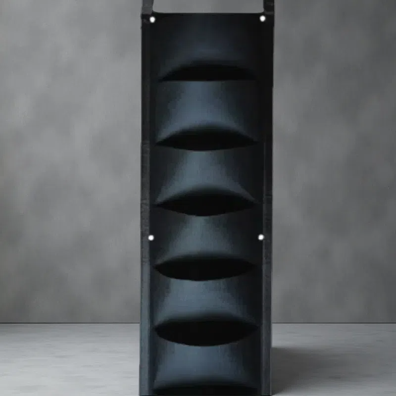 Felt Vertical Wall-Mounted Planting Sack – 3D Root-Control Garden Greening Bag 1PCS Black