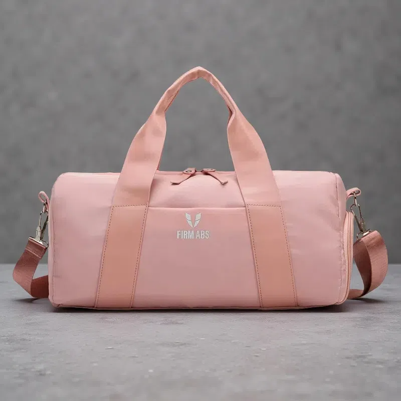 Gym Bag with Dry/Wet Separation – Stylish Crossbody for Short-Distance Travel & Yoga Sweet Powder