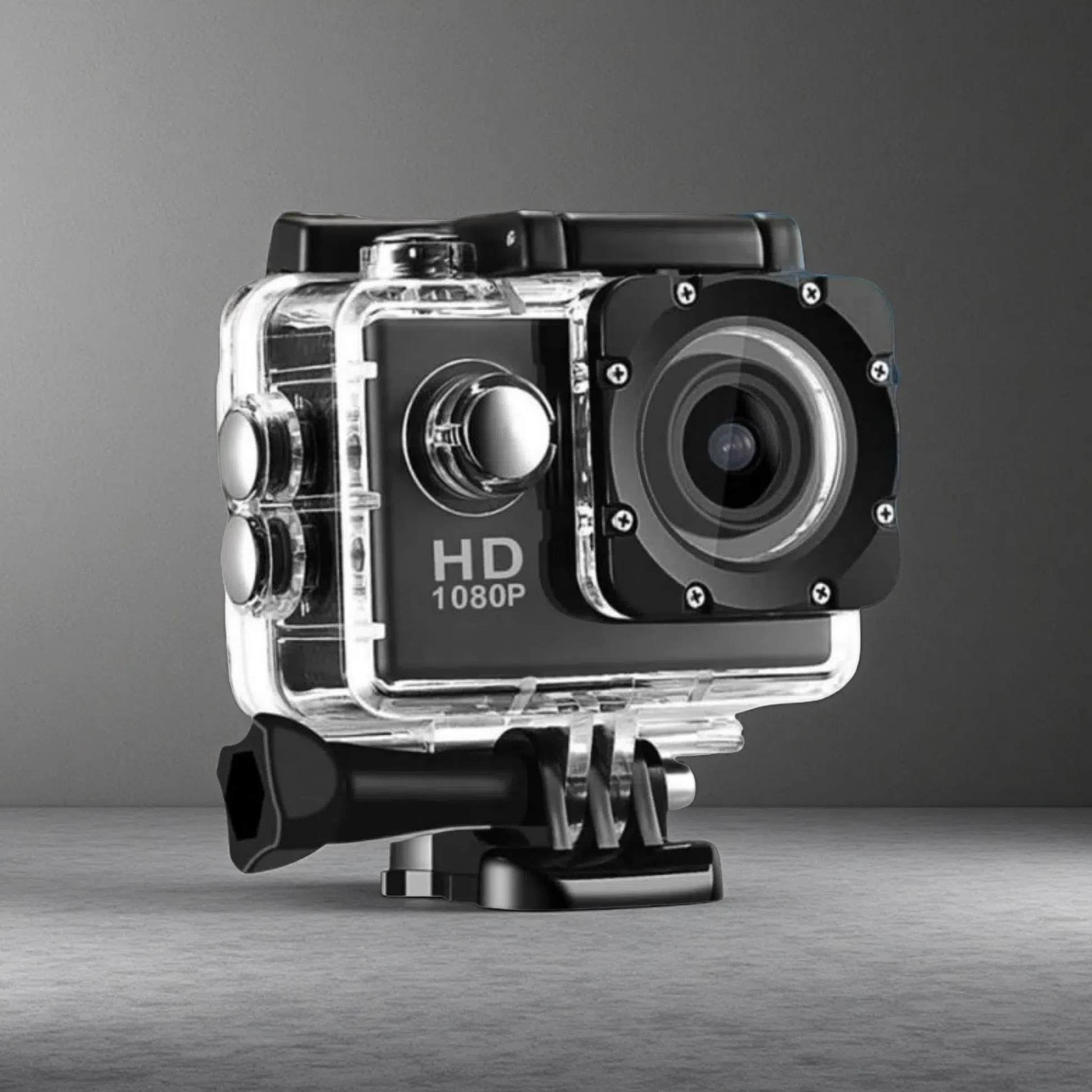 HD 1080P Action Sports Waterproof DV Camera – Compact Outdoor Adventure Cam Black