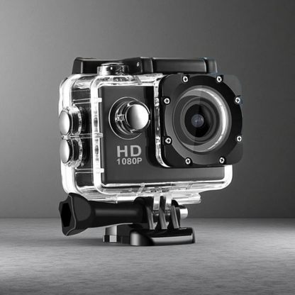 HD 1080P Action Sports Waterproof DV Camera – Compact Outdoor Adventure Cam Black