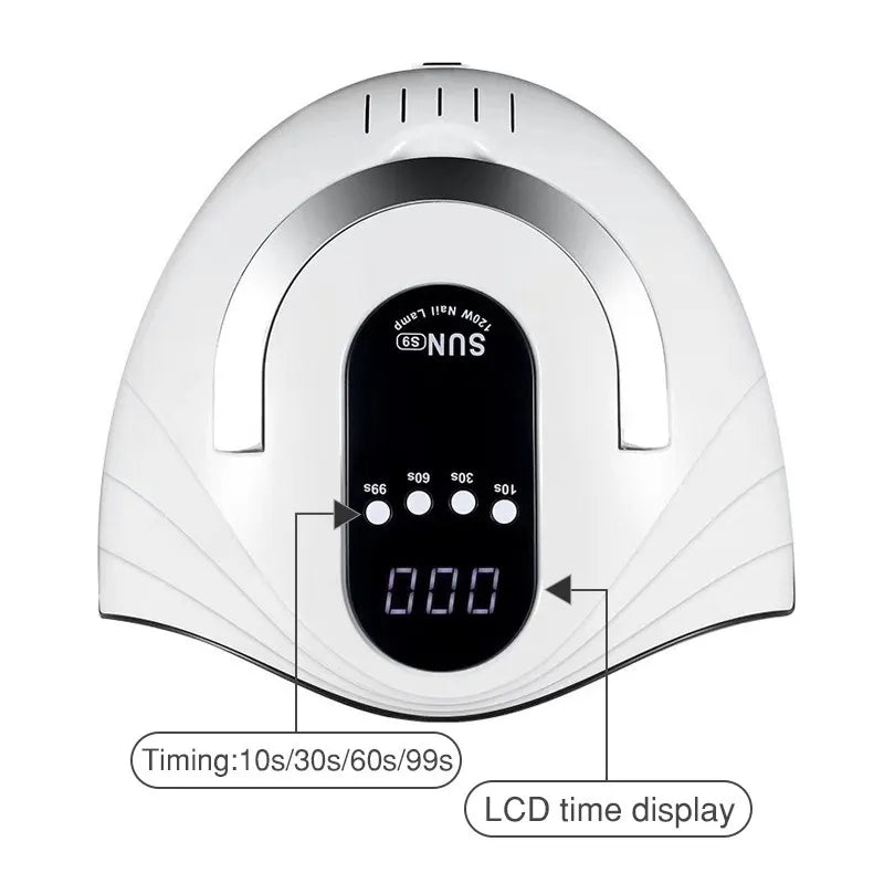 Nail Polish Glue Dryer – 120W High-Power LED UV Lamp