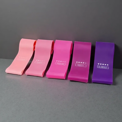 Gym Resistance Bands – 5-Level Natural Latex Fitness Bands for Pilates & Workouts