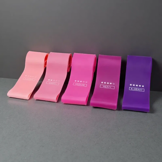 Gym Resistance Bands – 5-Level Natural Latex Fitness Bands for Pilates & Workouts