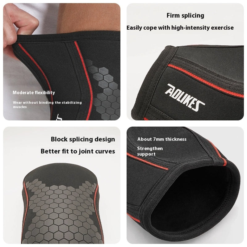 7mm Thick Neoprene Elbow Pad – Compression Arm Protector for Sports & Impact Support