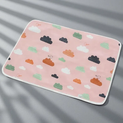 Cartoon Cotton Breathable & Waterproof Baby Changing Pad – Soft, Absorbent & Durable for Newborns 3 Style 80x110cm