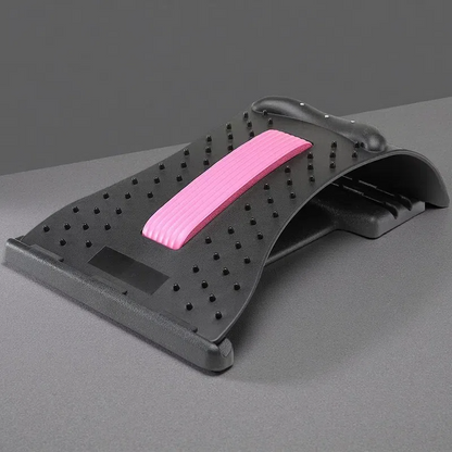 Curved Finger Pressure Cervical Spine Stretcher – Shiatsu Neck & Back Massager Black pink