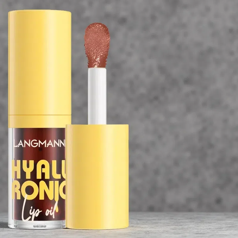 6 Colors Transparent Hyaluronic Acid Lip Balm Gloss – Moisturizing Tinted Lipstick 4 Chocolate