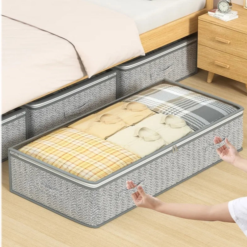 Bed Bottom Buggy Bag Storage – Foldable Multi-Purpose Organizer Tote