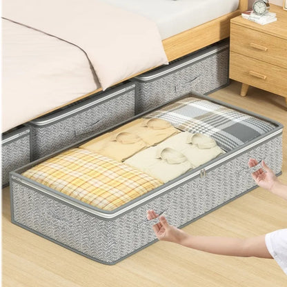 Bed Bottom Buggy Bag Storage – Foldable Multi-Purpose Organizer Tote