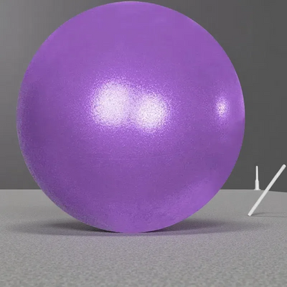 Dance Fitness Massage Yoga Ball – Durable PVC Exercise Ball with Inflator Purple