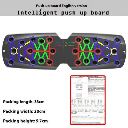 Home Multifunctional Push-Up Training Board – Full Upper Body Workout System No Counting In English