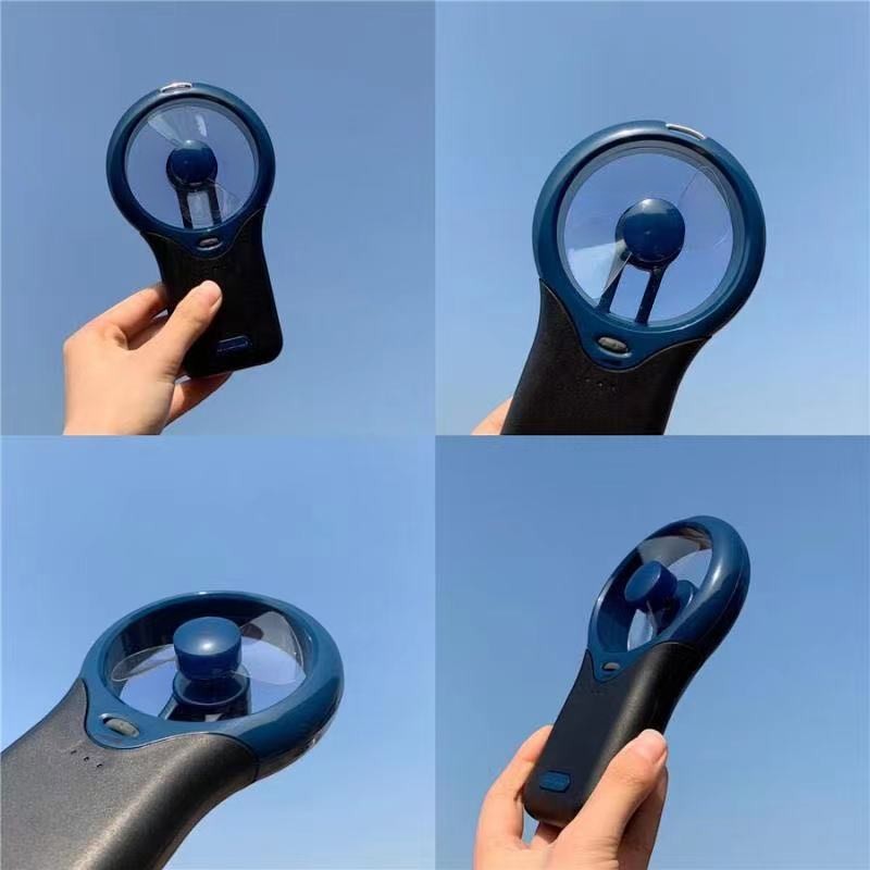 Hanging Neck Mini Portable Silent Fan – Mechanical, Battery-Powered, Adjustable Speed