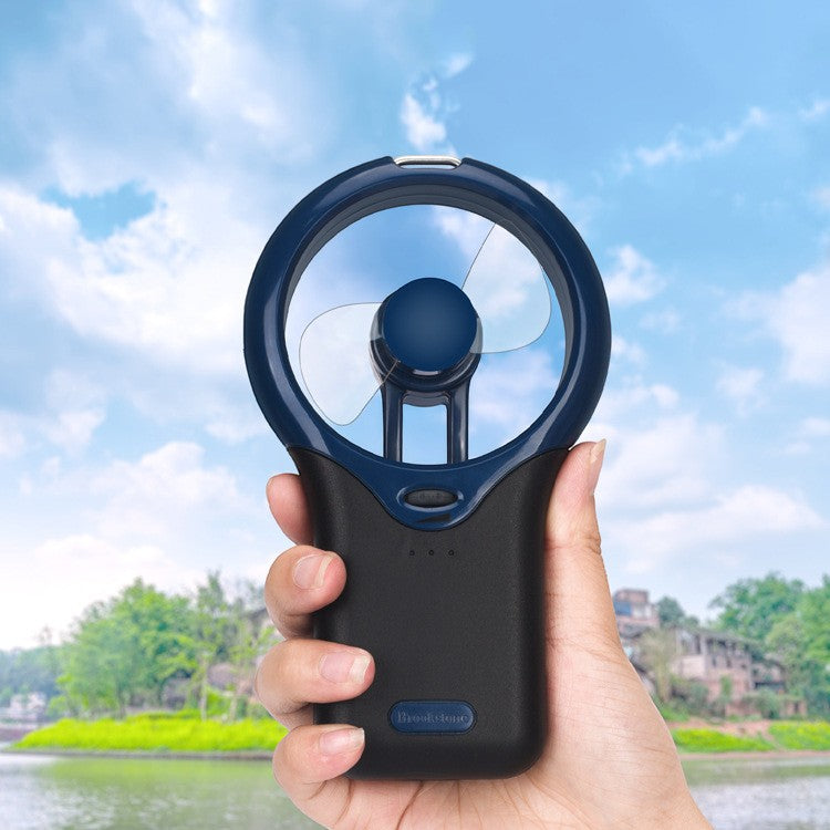 Hanging Neck Mini Portable Silent Fan – Mechanical, Battery-Powered, Adjustable Speed
