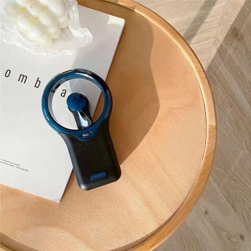 Hanging Neck Mini Portable Silent Fan – Mechanical, Battery-Powered, Adjustable Speed