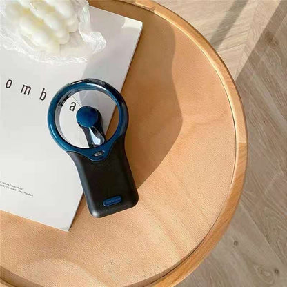 Hanging Neck Mini Portable Silent Fan – Mechanical, Battery-Powered, Adjustable Speed