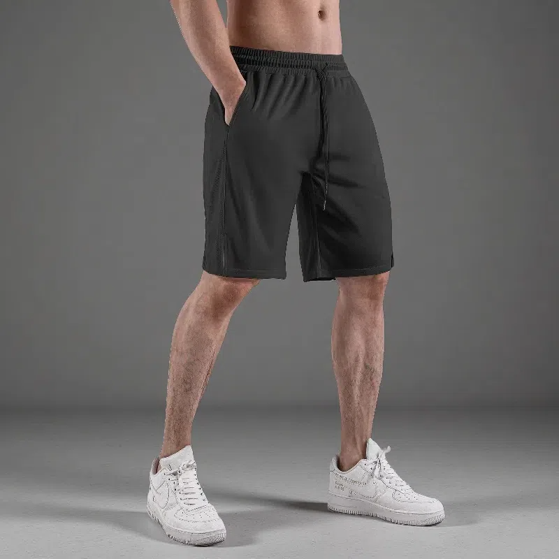 Breathable Quick-Dry Casual Sports Mesh Fabric Shorts – Lightweight Loose Fit with Micro Elasticity