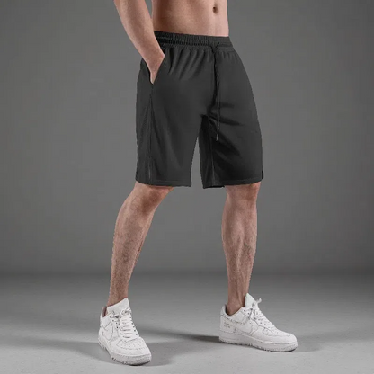 Breathable Quick-Dry Casual Sports Mesh Fabric Shorts – Lightweight Loose Fit with Micro Elasticity
