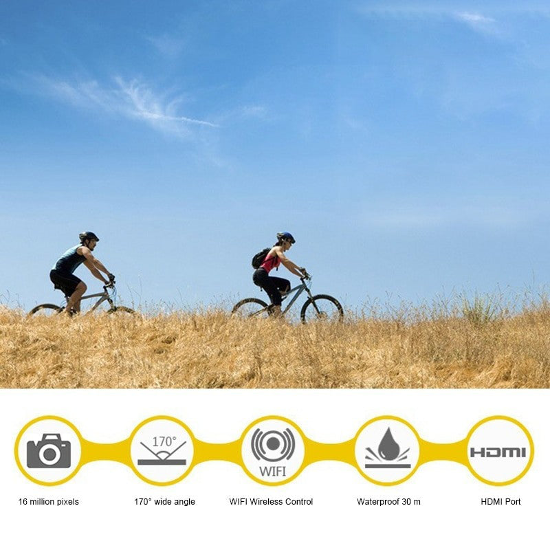 HD 1080P Action Sports Waterproof DV Camera – Compact Outdoor Adventure Cam