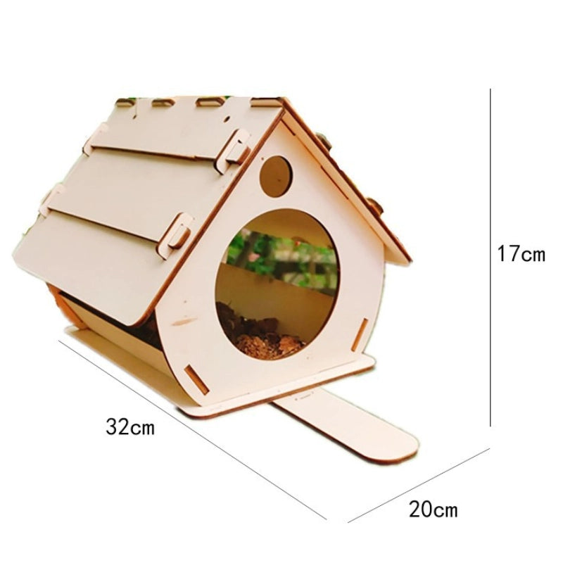 Hanging Wooden Bird Feeder DIY Assembly – Eco-Friendly European Plywood