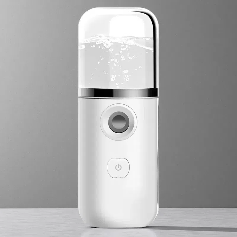 Household Handheld Face Care Beauty Spray Device – USB Nano Steaming Face Humidifier White