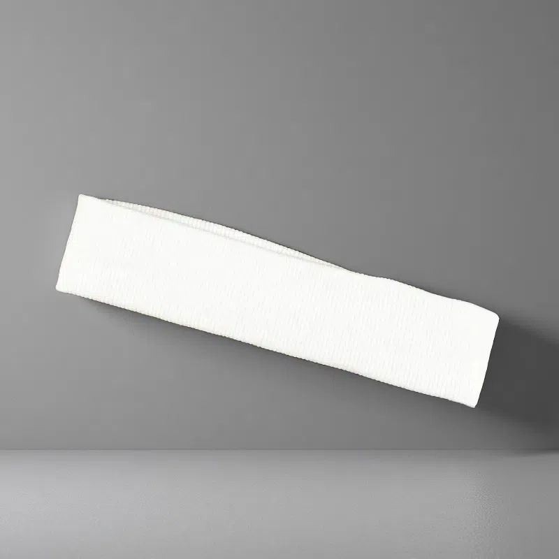 Exercise Hair Band – Retro-Inspired Stretch Headband for Yoga & Workouts White