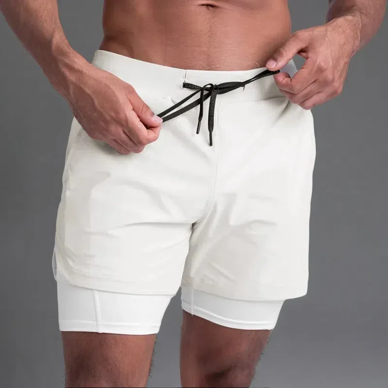 Double-Layer Quick-Dry Running Shorts – Casual & Sporty Comfort